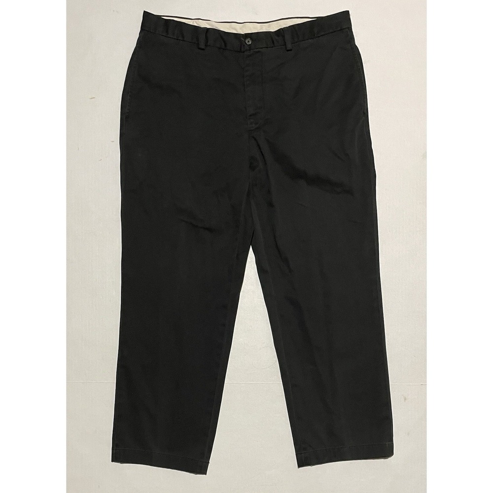 Brooks Brothers Chino Advantage Clark Fit Pants 36 X‎ 28 Black Straight Leg